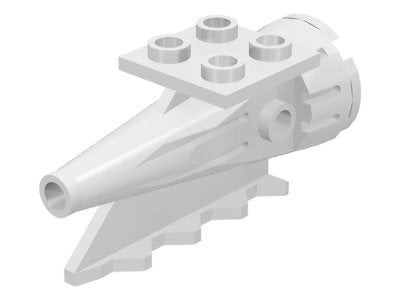 LEGO Witte Raketmotor 4x2x2 (Item Nr. 4746), Gebruikt, Overige thema's, Lego, Ophalen of Verzenden