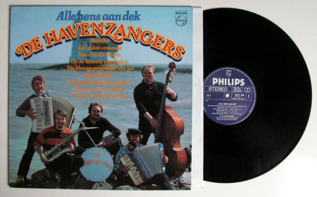 De Havenzangers Alle hens aan dek 12 nrs LP 1981 ZGAN, 1980 - 1989, Ophalen of Verzenden, Zo goed als nieuw, Levenslied of Smartlap