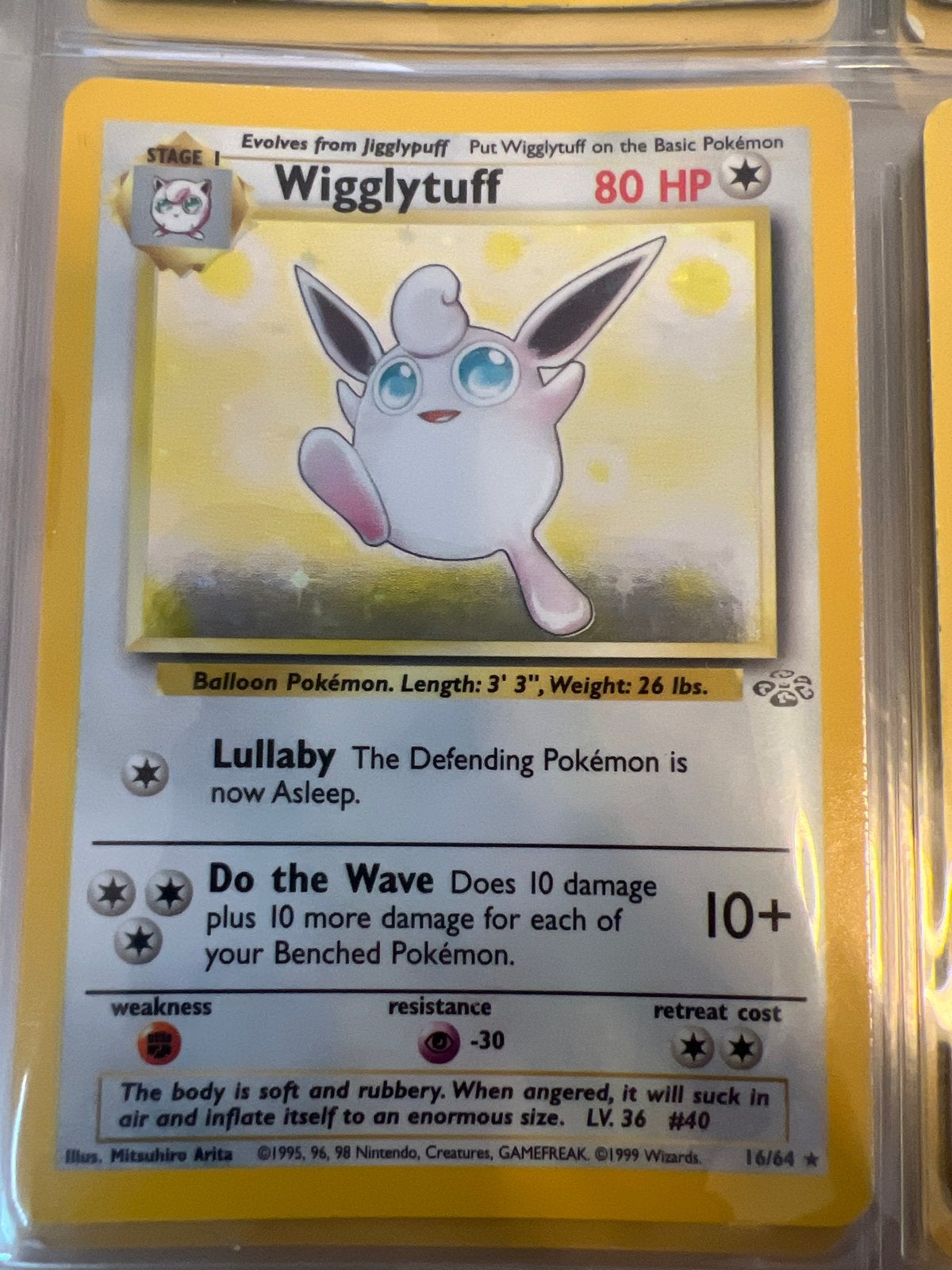 Pokémon Kaart: Wigglytuff 16/64 - Jungle Serie, Verzenden, Zo goed als nieuw, Losse kaart