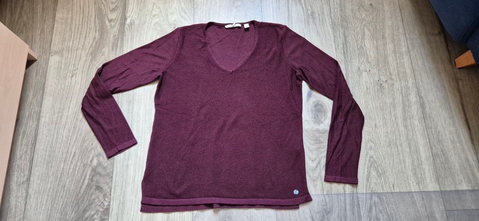 Esprit dames trui met V-hals bordeaux dames M, Esprit, Ophalen of Verzenden, Gedragen