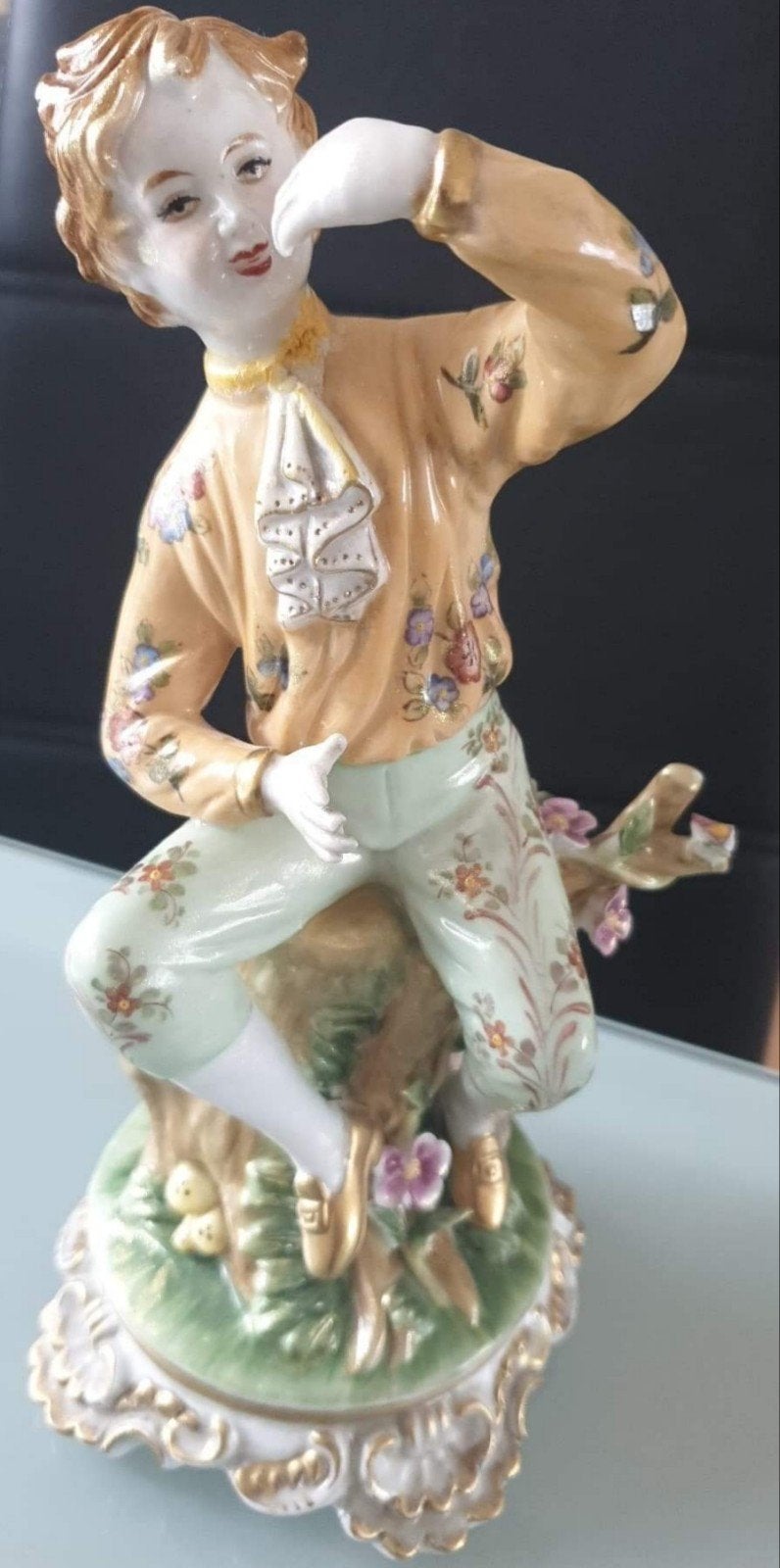 Erfenis stuk. Meissen mooi elegante gedecoreerde beeld., Ophalen of Verzenden