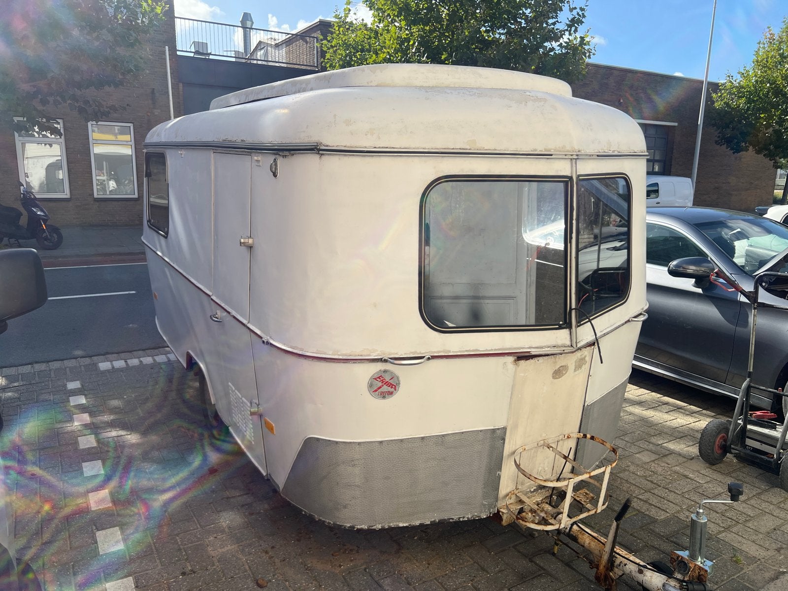 Eriba Triton 1967 - Volledig Aluminium Restauratieproject, Caravans en Kamperen, Standaardzit, Tot en met 2, Eriba, Tot 500 kg