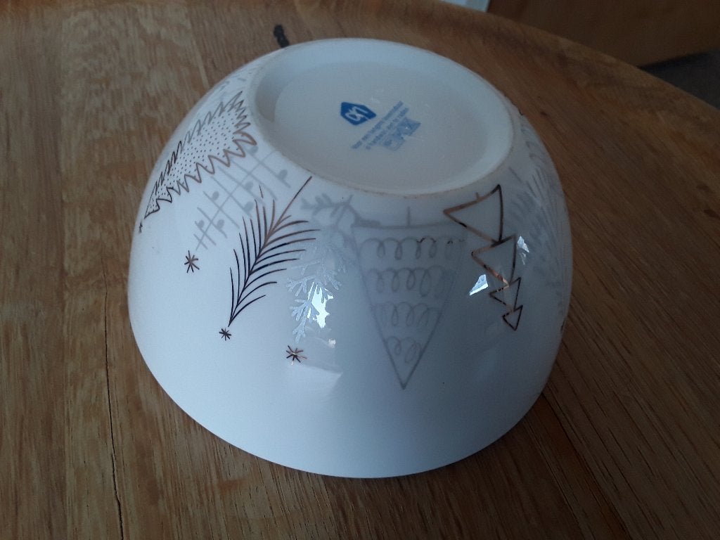 schaaltje kerstservies AH met kerstbomen, Diversen, Kerst, Ophalen of Verzenden, Nieuw