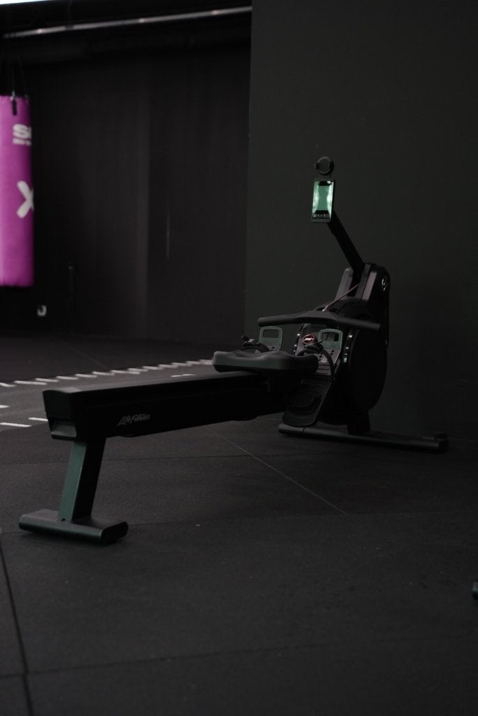 Life Fitness Heat Row Roeitrainer, Sport en Fitness, Fitnessapparatuur, Ophalen, Zo goed als nieuw, Metaal, Roeitrainer