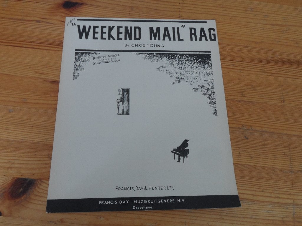 Weekend mail rag - chris young, Gebruikt, Ophalen of Verzenden, Artiest of Componist, Piano