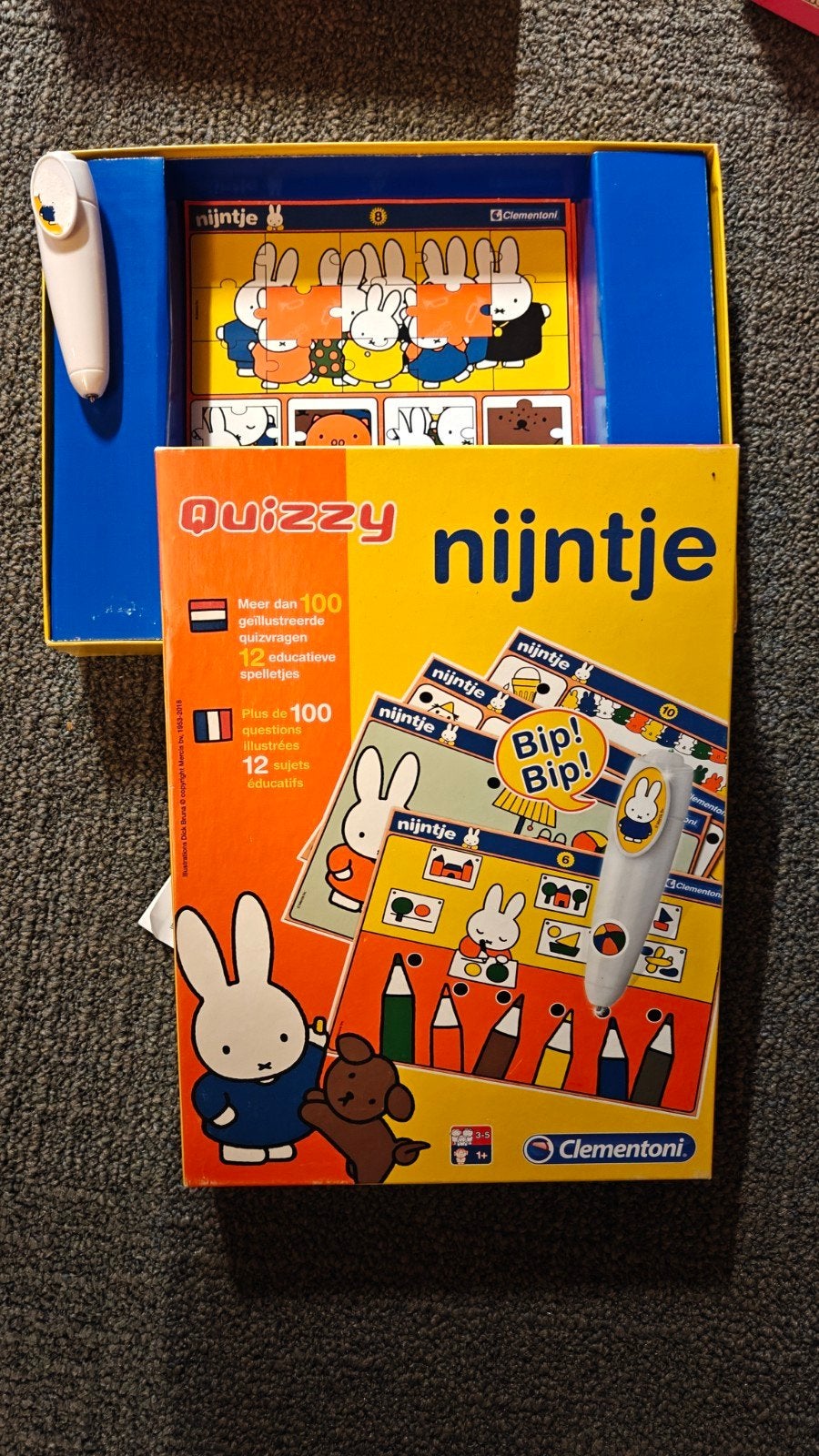 Quizzy Nijntje Educatief Spel Clementoni, Ophalen of Verzenden, Gebruikt, Puzzelen, Met geluid