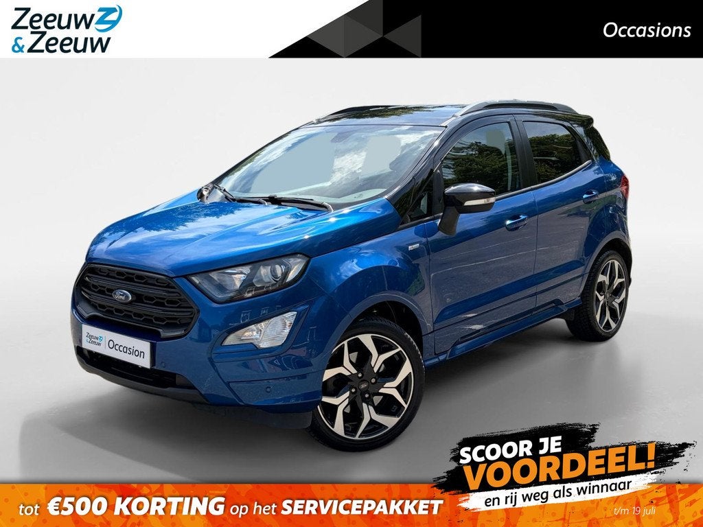 Ford EcoSport 1.0 EcoBoost ST-Line | Trekhaak | BLIS | Camer, Auto's, Ford, Voorwielaandrijving, 12 maanden, 125 pk, Gebruikt