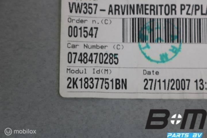 Raammechaniek links VW Caddy 2K Life 2K1837751BN, Gebruikt