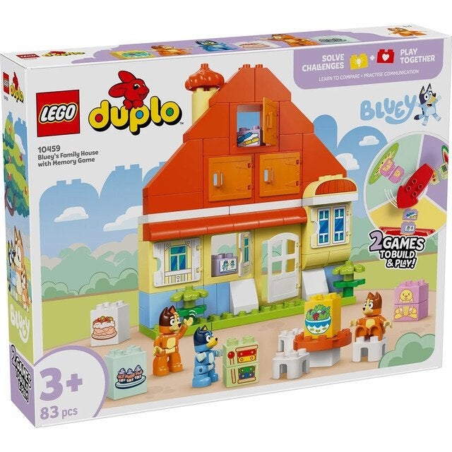 Lego 10459 Duplo Bluey's Huis Geheugenspel, Kinderen en Baby's, Speelgoed | Duplo en Lego, Ophalen of Verzenden, Zo goed als nieuw