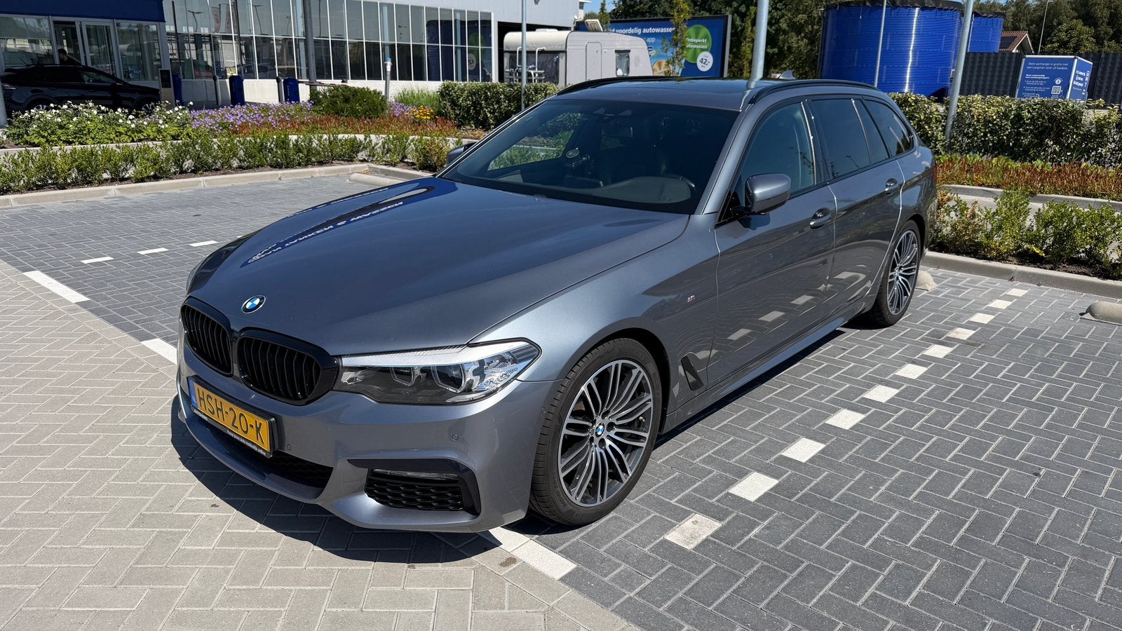 BMW 530i M Sport Touring 252pk Aut. 2018 Pano, Auto's, BMW, 1998 cc, Achterwielaandrijving, Zwart, 4 cilinders