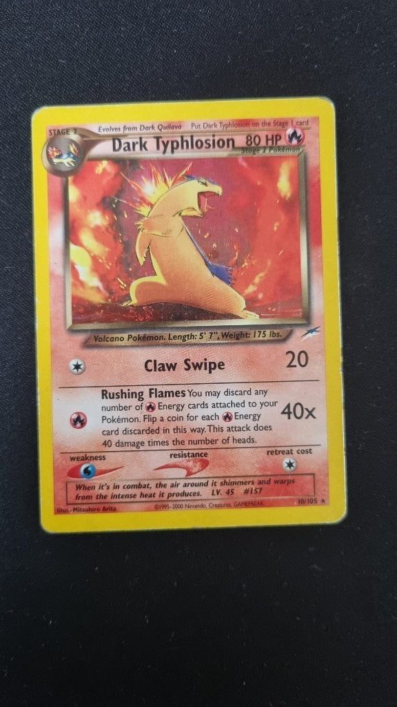 Dark typhlosion (NDE 10), Ophalen of Verzenden, Gebruikt, Losse kaart
