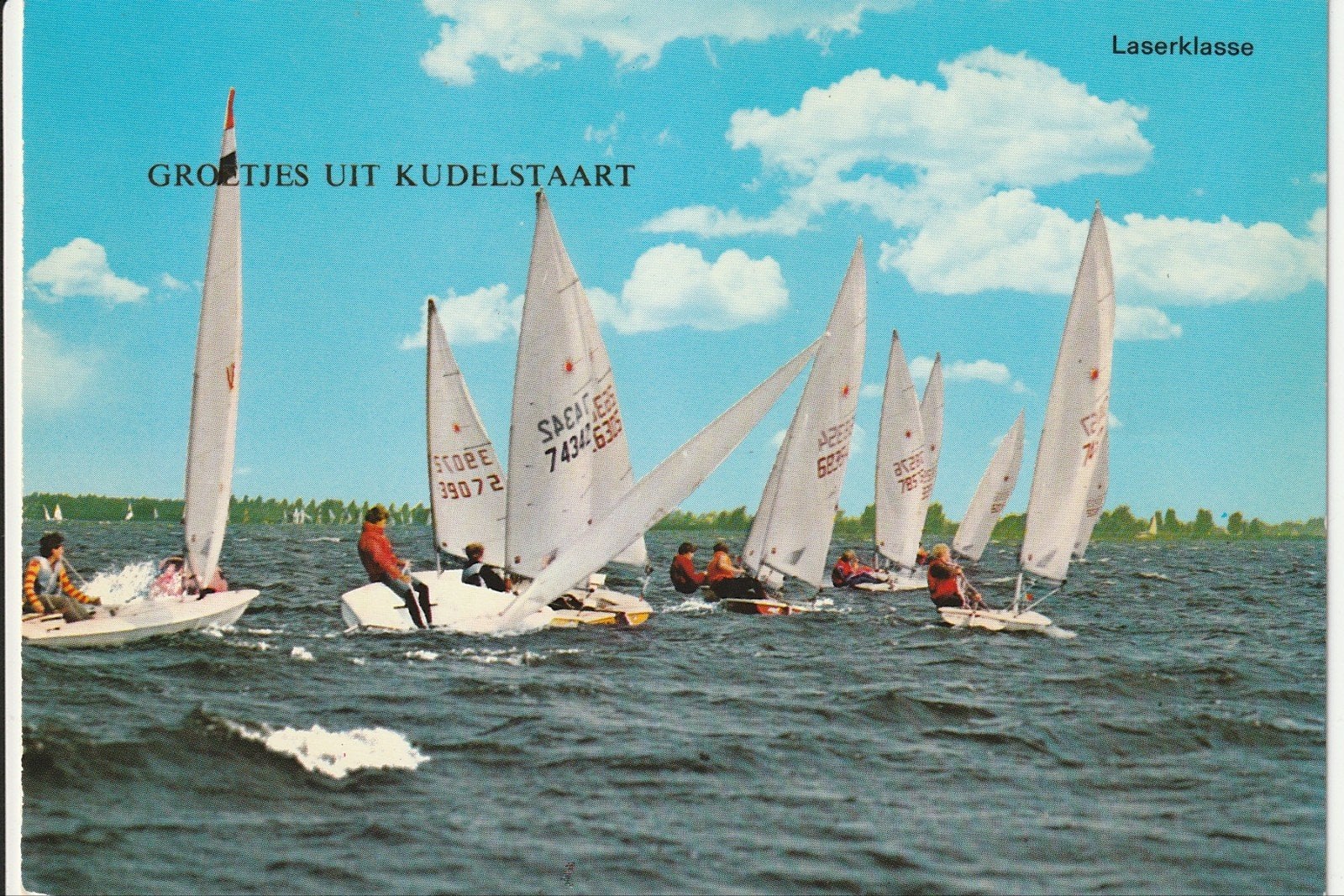 GROETJES UIT KUDELSTAART ZEILWEDSTRIJD LASERKLASSE, Verzamelen, Ophalen of Verzenden, 1980 tot heden, Ongelopen, Utrecht