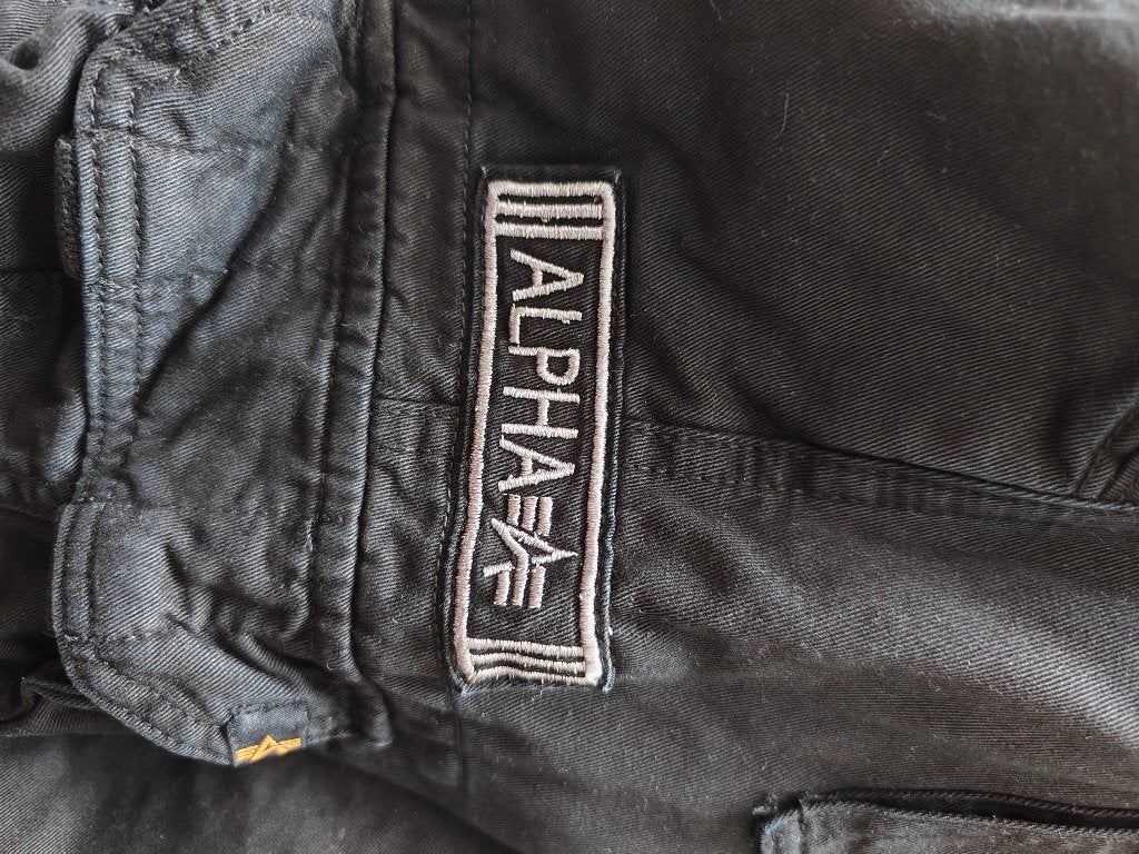 Alpha Industries Cargo Broek - Zeer Goede Staat, Kleding | Heren, Alpha Industries, Zwart, Overige maten, Ophalen of Verzenden