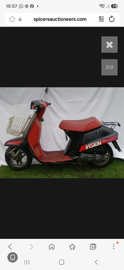 Voorvork spuitklaar voor honda af09, Ophalen of Verzenden, Zo goed als nieuw, Frame, Honda
