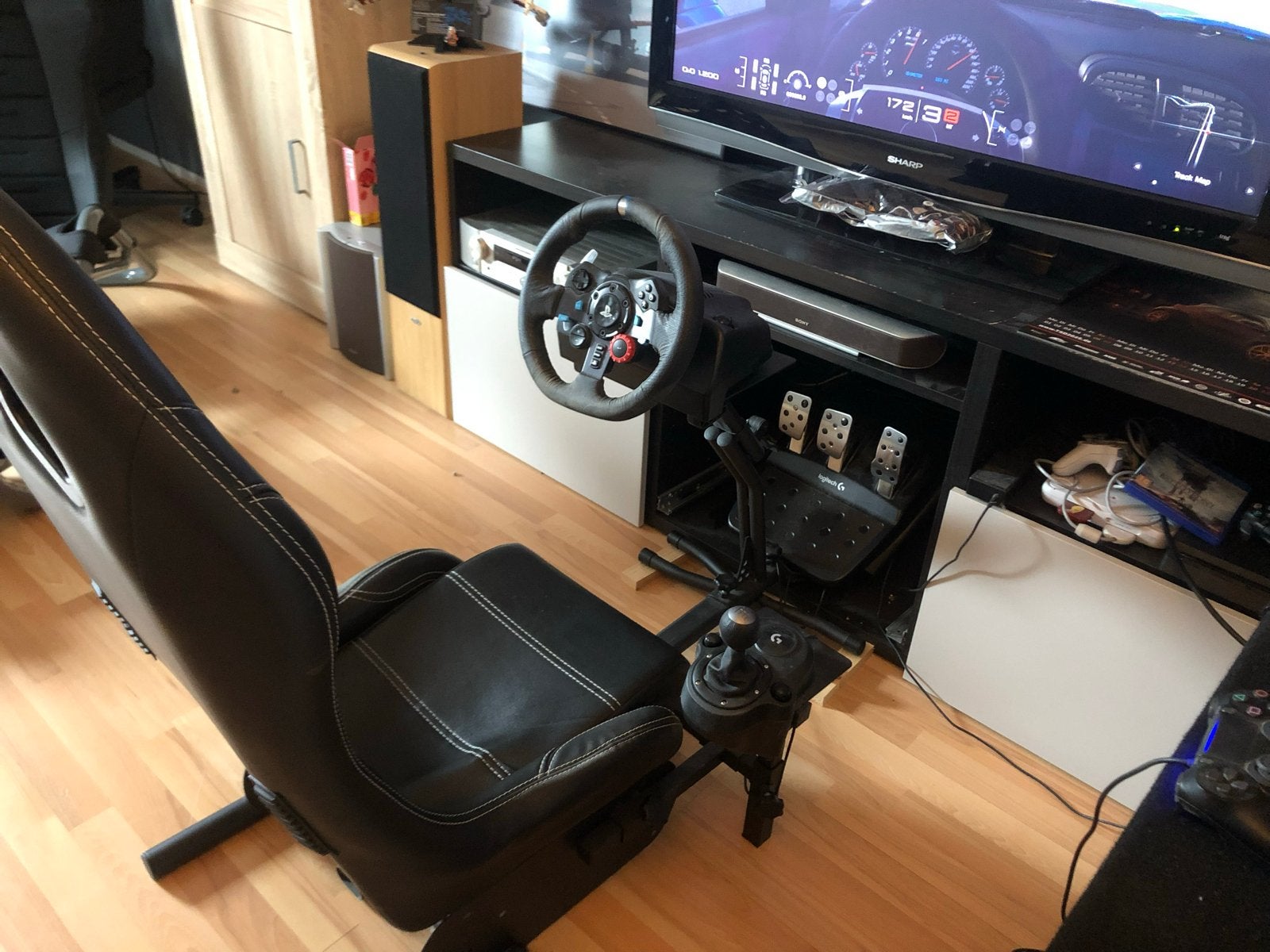 Logitech G29 racestuur met Playseat en shifter, Ophalen, Gebruikt, Playseat of Racestoel, PlayStation 4