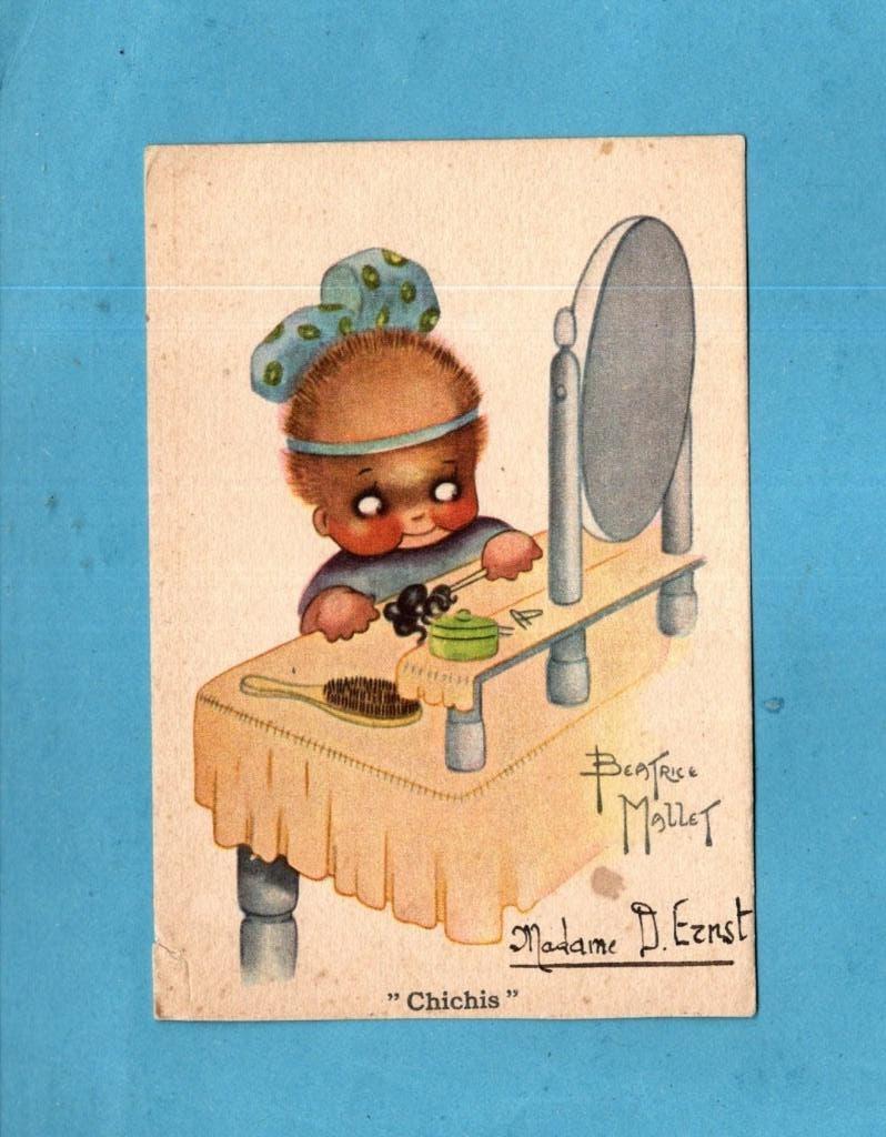 Mooie oude B.Mallet's " Black Humor " kaart - M950  ca1920, Verzenden, 1920 tot 1940, Ongelopen, Overige thema's