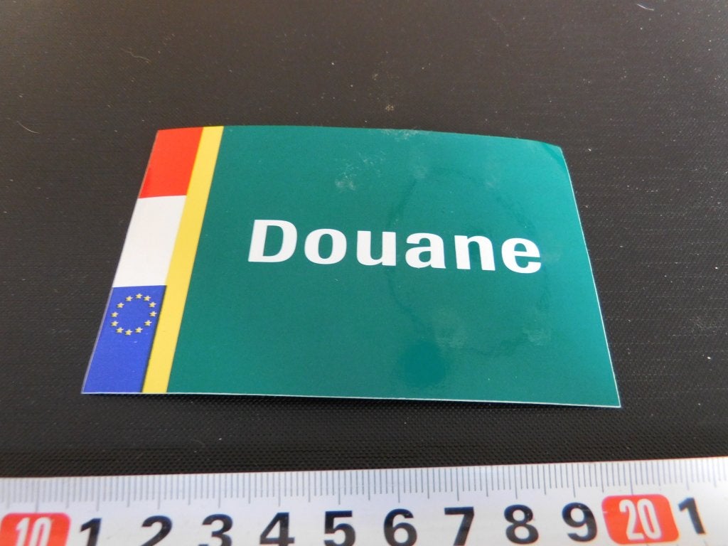 sticker DOUANE  MPOK659, Ophalen, Zo goed als nieuw