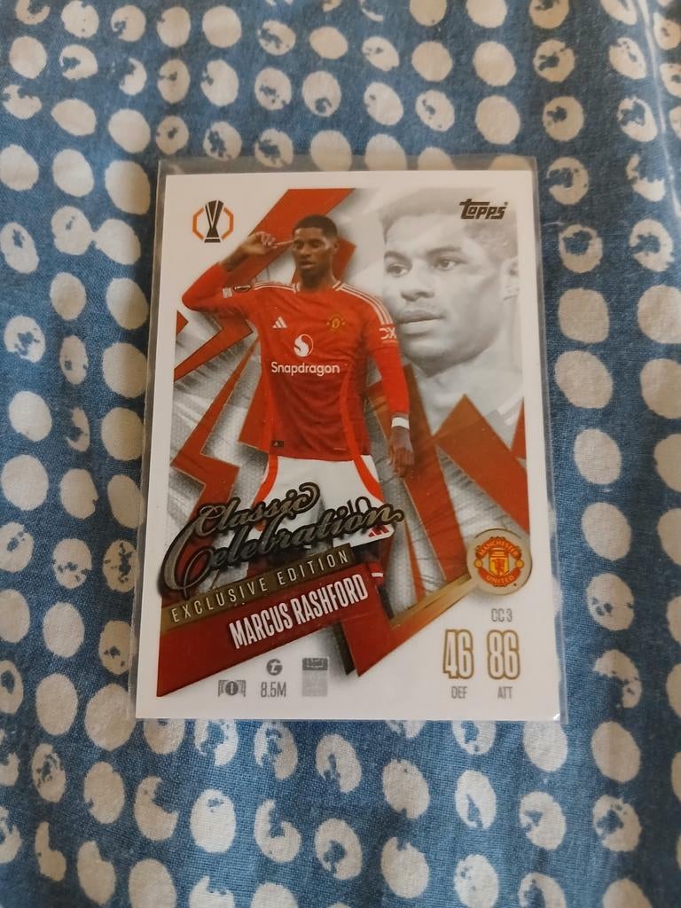 Voetbal kaart Marcus Rashford, Verzamelen, Sportartikelen en Voetbal, Ophalen of Verzenden, Nieuw, Buitenlandse clubs, Spelerskaart