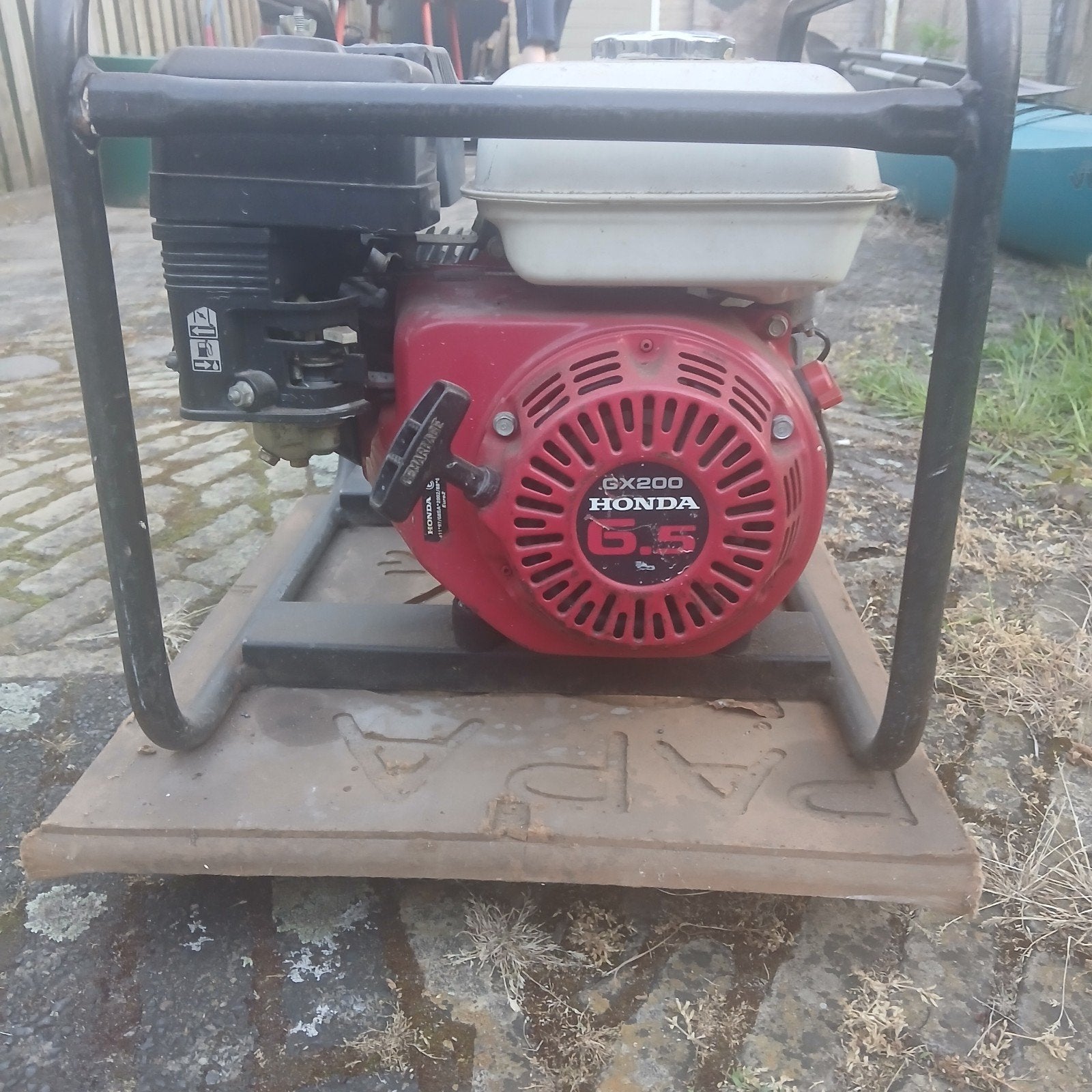Europower Generator met Honda GX200 Motor, Ophalen, Gebruikt, Minder dan 5 kVA, Benzine