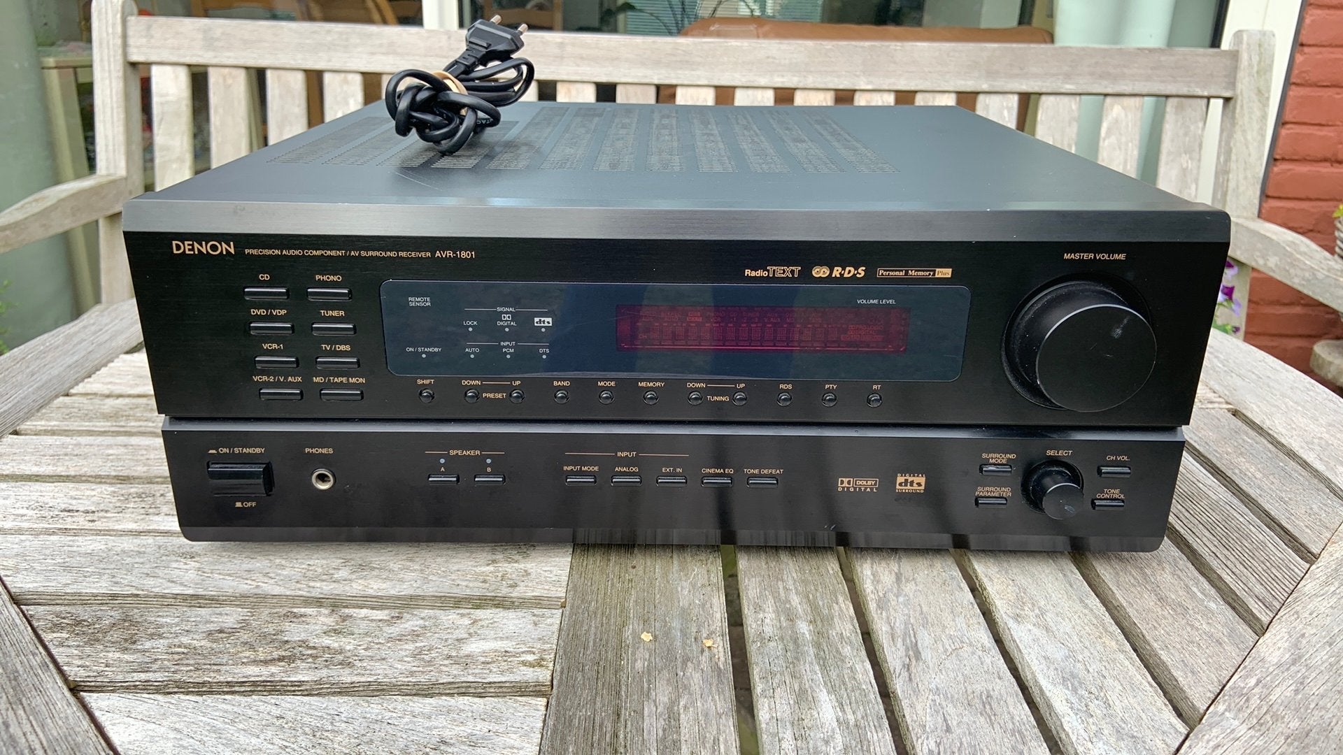 Denon AVR-1801 Receiver.  (Defect), Ophalen, Gebruikt, 60 tot 120 watt, Denon