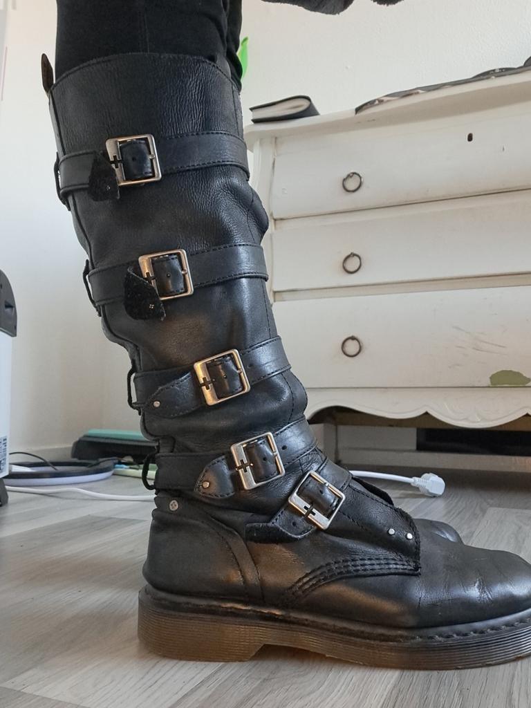 Dr Martens phina, Hoge laarzen, Zwart, Ophalen of Verzenden, Dr. Martens