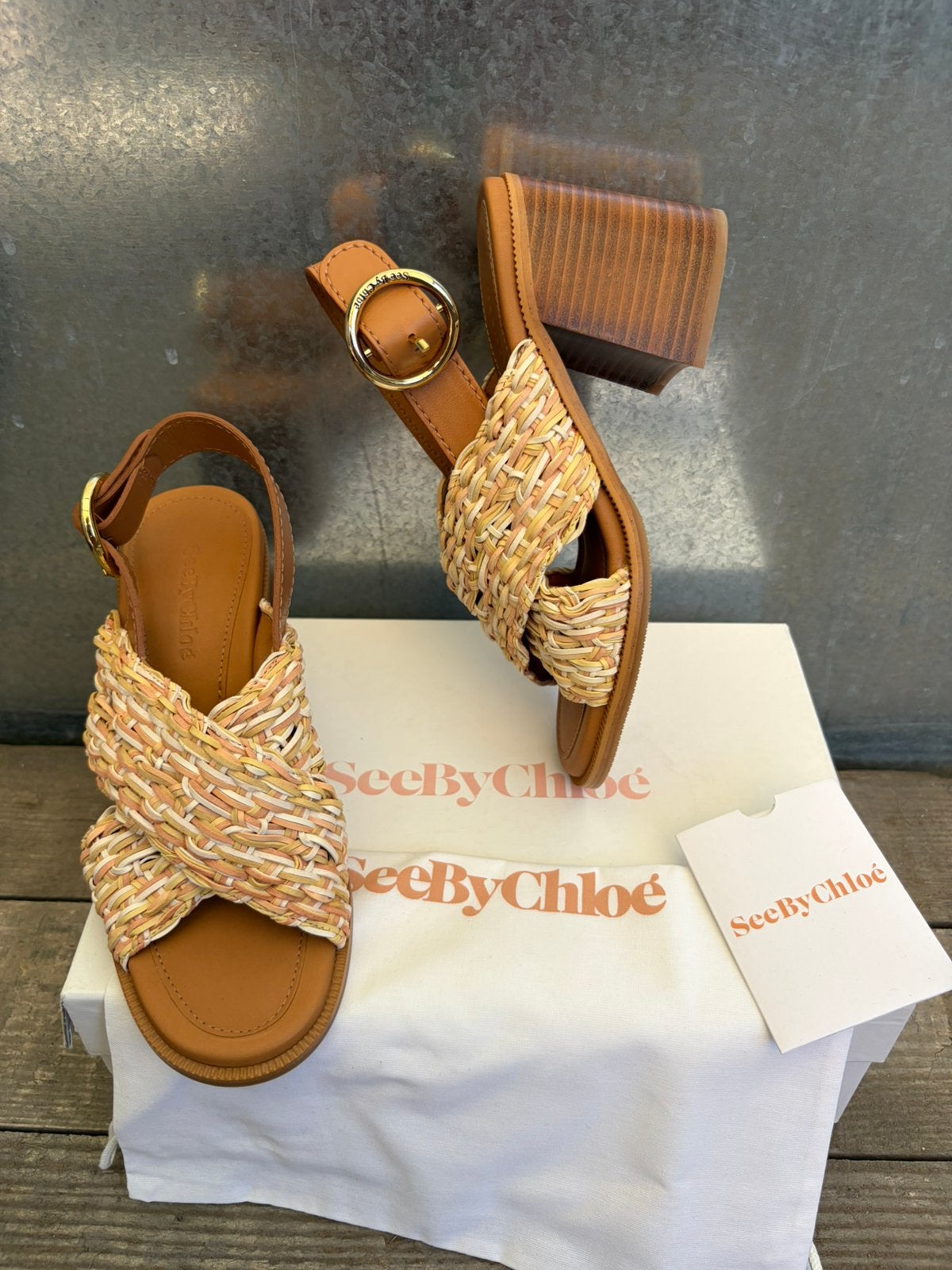 See by chloe 36 sandalen heels, Ophalen of Verzenden, Zo goed als nieuw, Sandalen of Muiltjes
