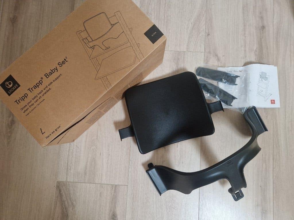 Tripp Trapp baby-set, zgan, Ophalen of Verzenden, Zo goed als nieuw, Meegroeistoel