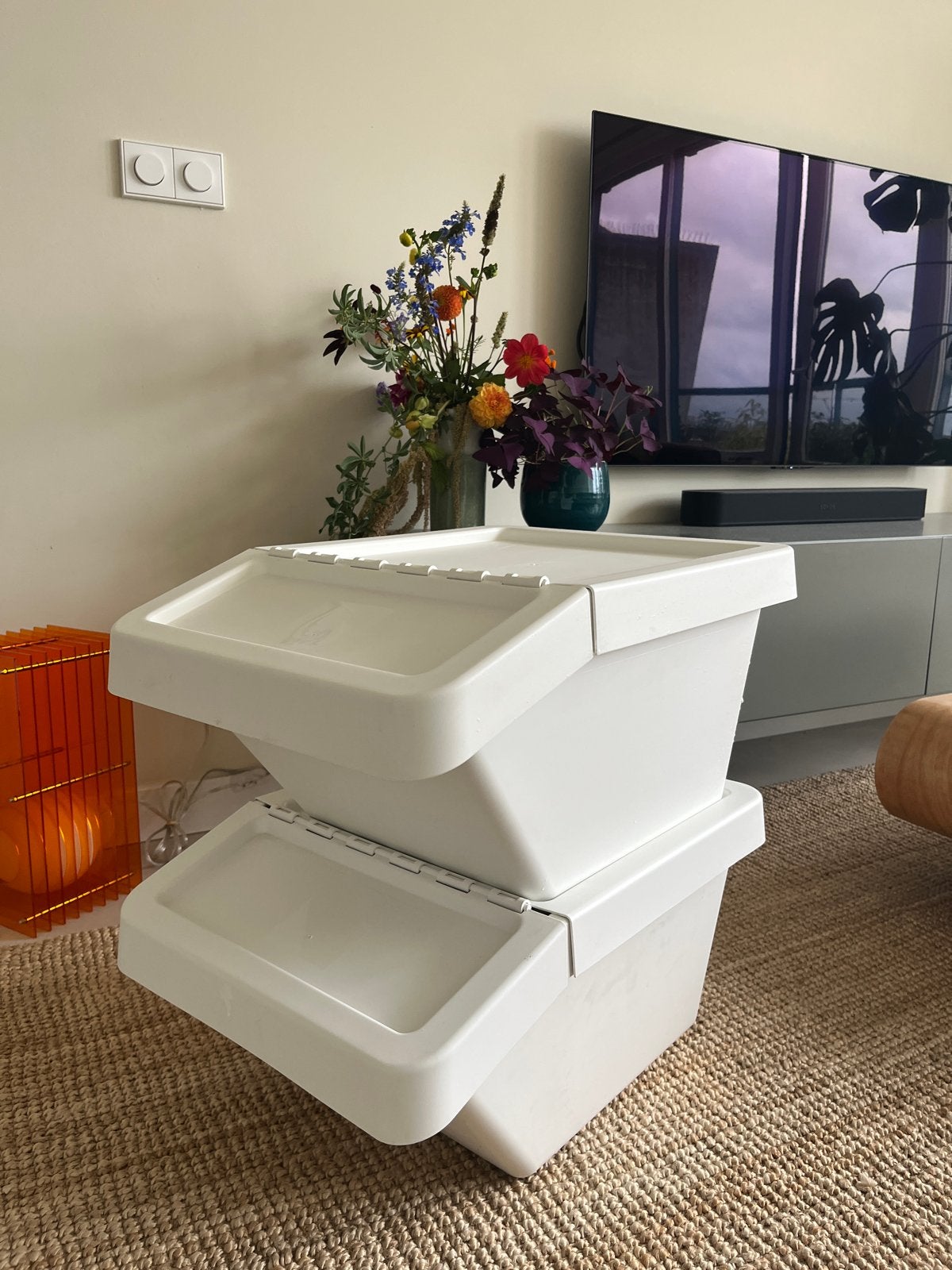 IKEA Sortera afvalbak 37L - Wit, Huis en Inrichting, Ophalen, Gebruikt