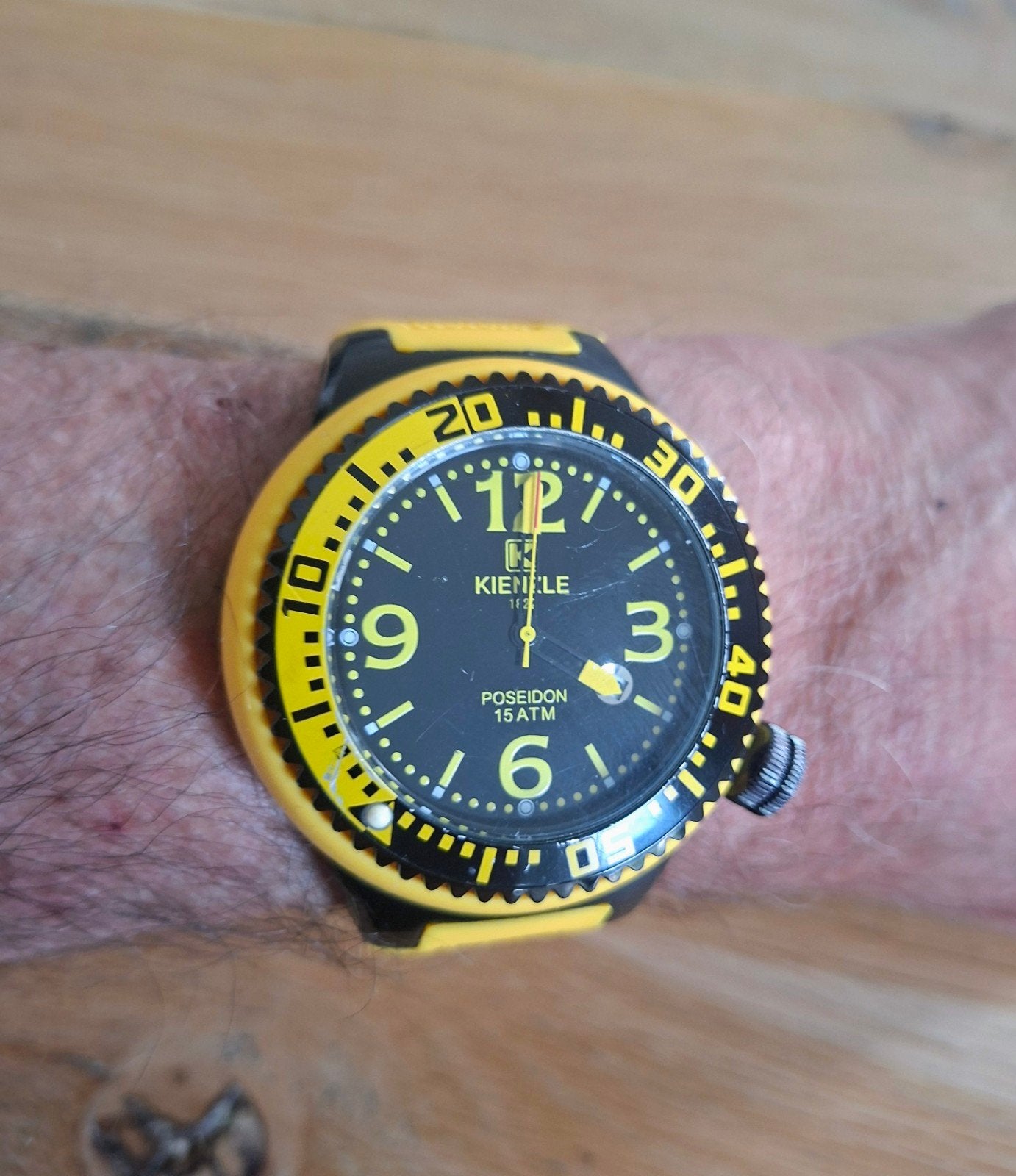 horloge Kienzle Poseidon 53 mm, Ophalen of Verzenden, Zo goed als nieuw, Staal, Overige merken