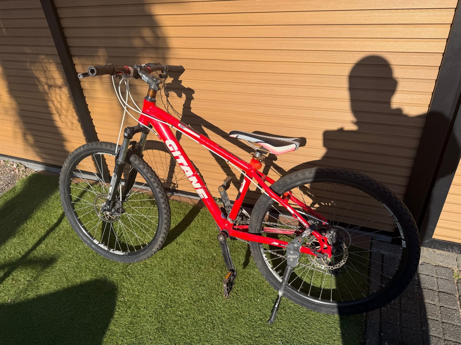 Rode Gitane mountainbike - Opknapper, Overige merken, Gebruikt, Versnellingen, Schijfrem