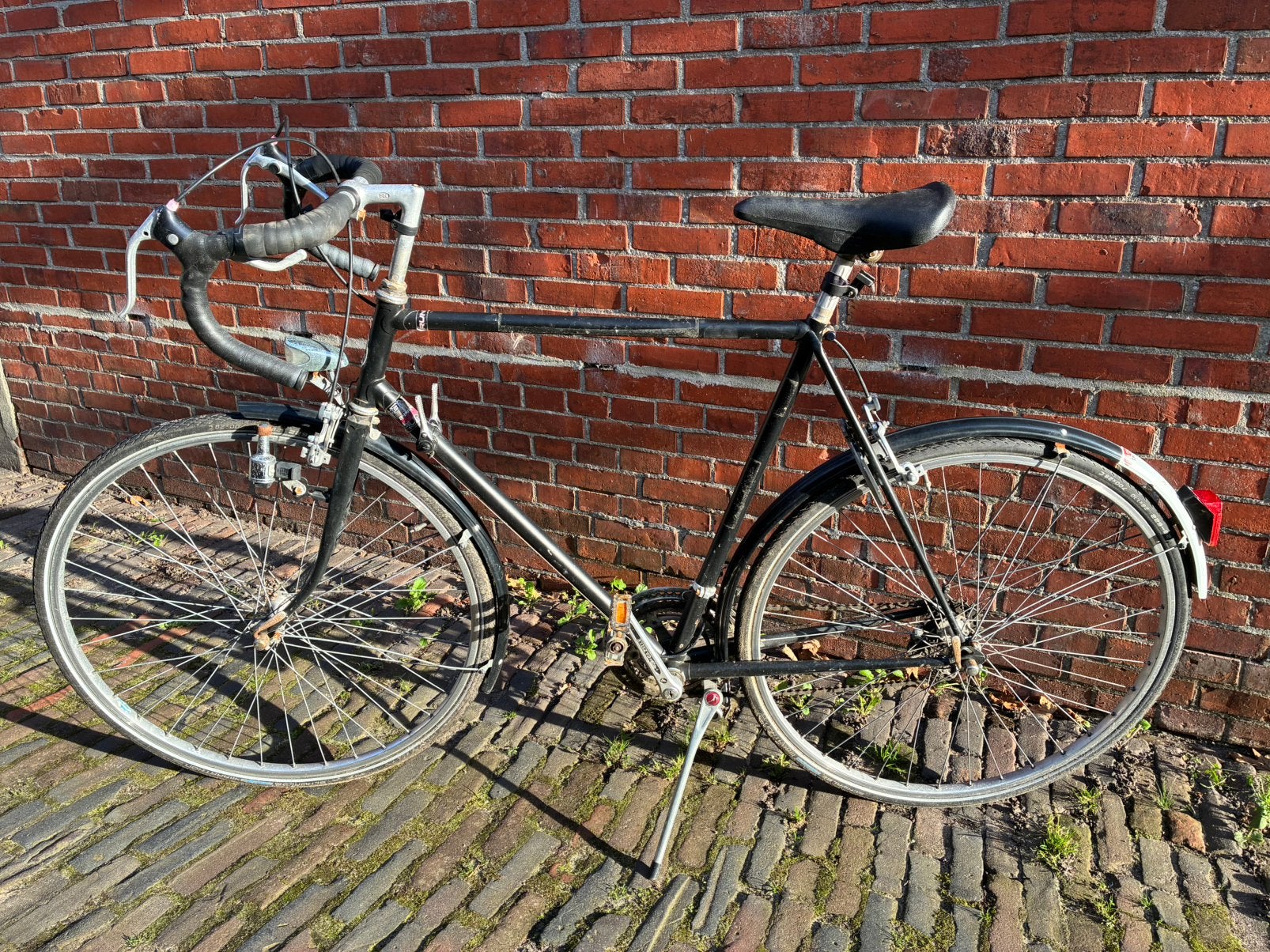 Retro gazelle racefiets, Ophalen