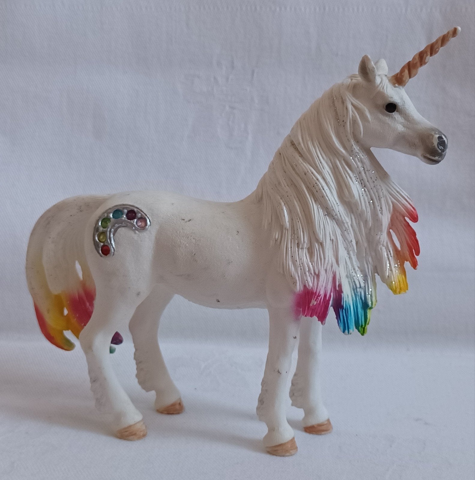 Schleich retired Bayala regenboog Eenhoorn Unicorn 70524, Ophalen of Verzenden, Gebruikt, Paard, Beeldje of Figuurtje