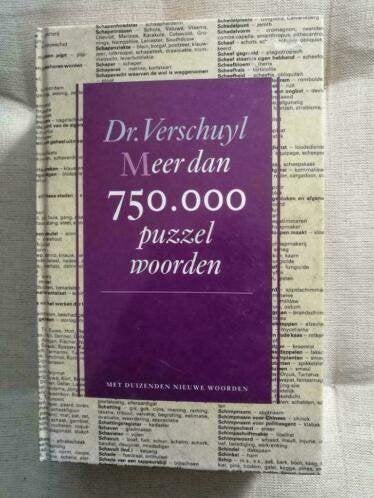 Verschuyl - Meer dan 750.000 puzzelwoorden, Hobby en Vrije tijd, Ophalen of Verzenden, Minder dan 500 stukjes, Gebruikt, Puzzelboek