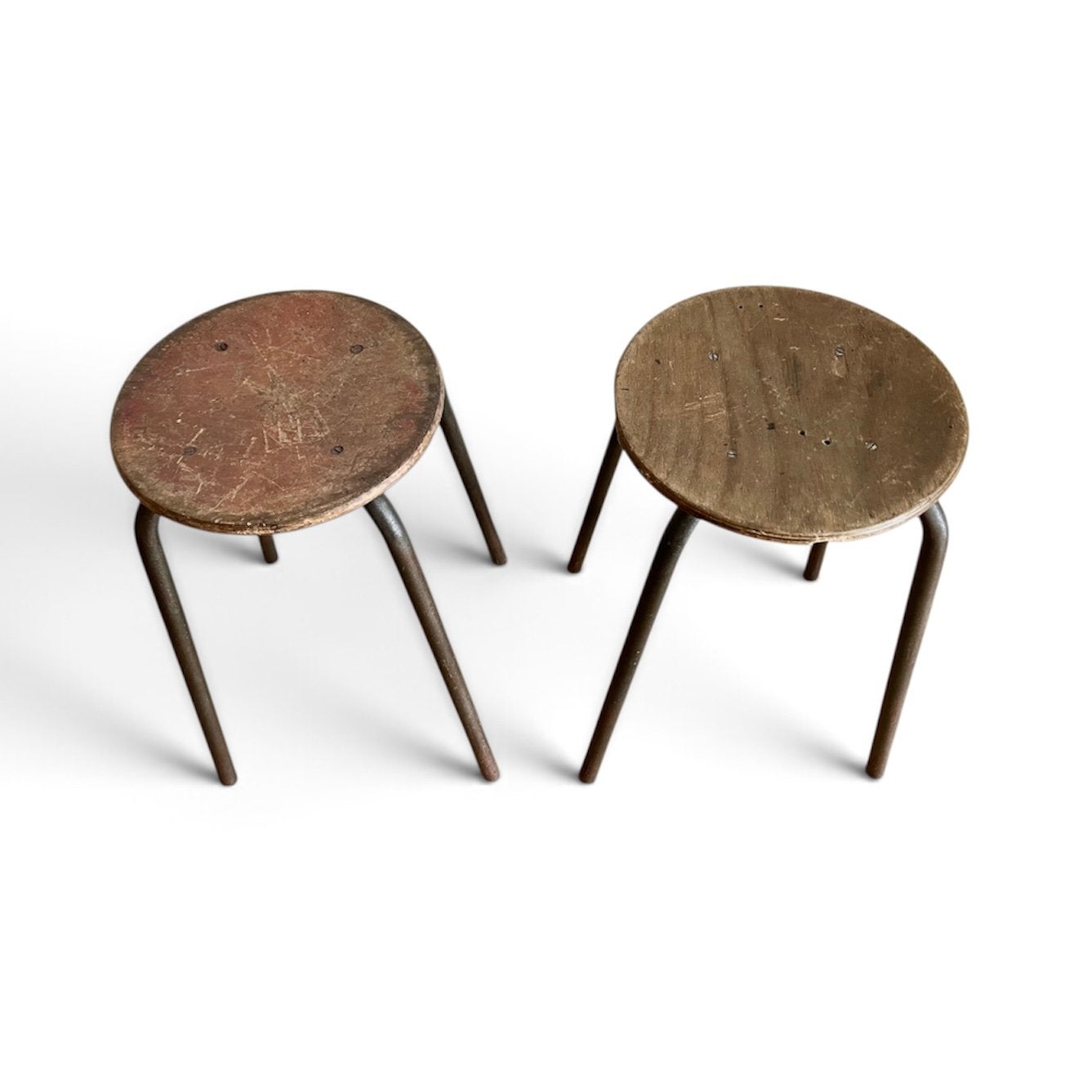 2 Oude Vintage krukjes, Ophalen, Gebruikt, Hout