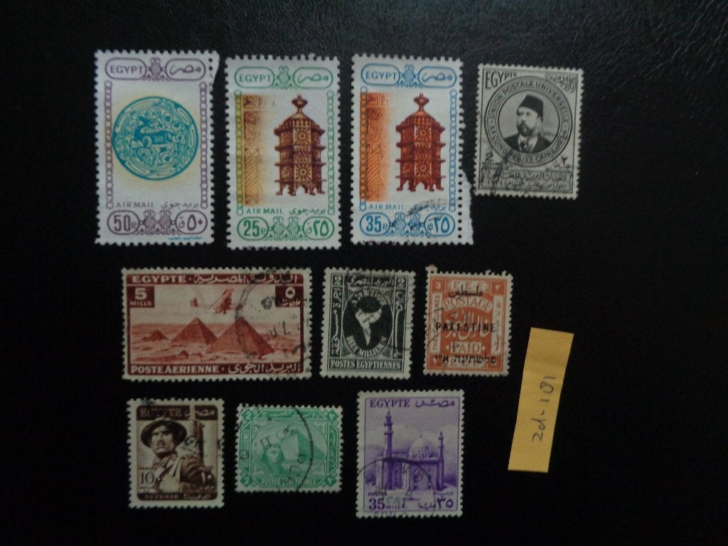 egypte - diverse (zd-181), Ophalen of Verzenden, Egypte, Gestempeld