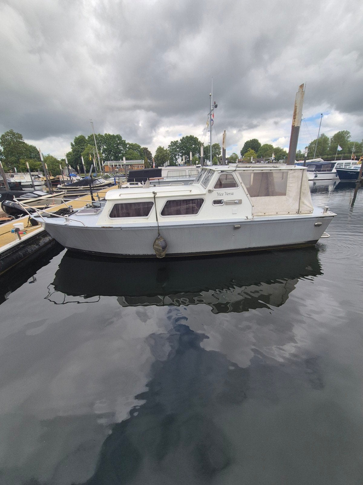 Motorjacht met 42 PK Vetus Dieselmotor, Staal, Gebruikt, Dieptemeter, Diesel