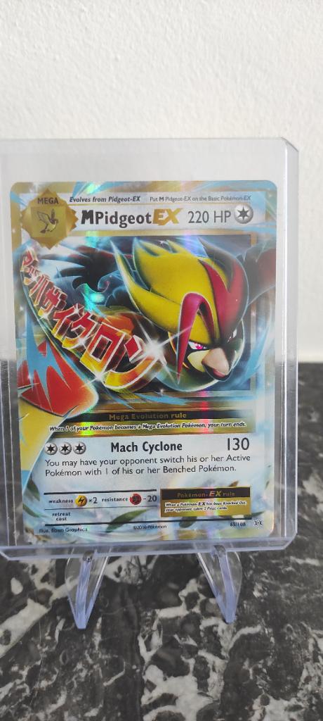 Mega Pidgeot ex - NM, Ophalen of Verzenden, Nieuw, Losse kaart, Foil