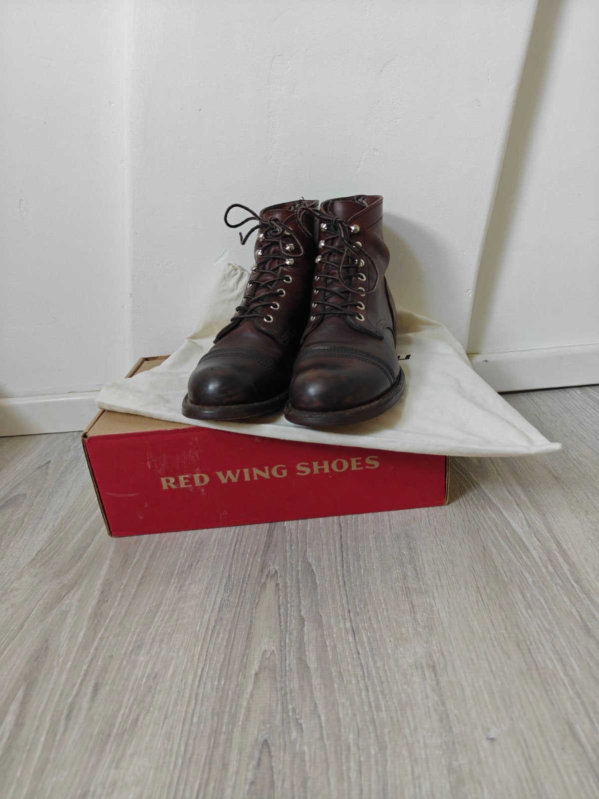 Red Wing 8111 Iron Ranger Amber Harness US 8 / EU 41, Red Wing, Bruin, Boots, Ophalen of Verzenden