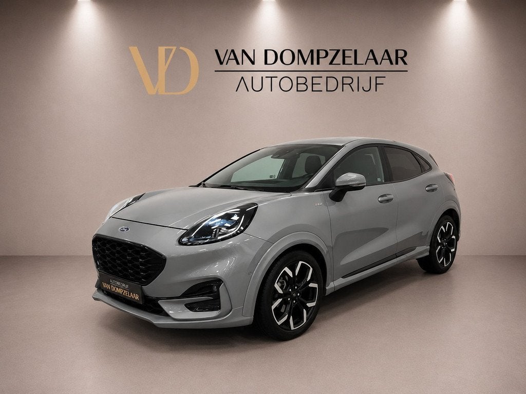 Ford Puma 1.0 EcoB Hybrid ST-LINE / AUTOMAAT / (bj 2021), Auto's, Ford, 12 maanden, 125 pk, Leder en Stof, 665 kg