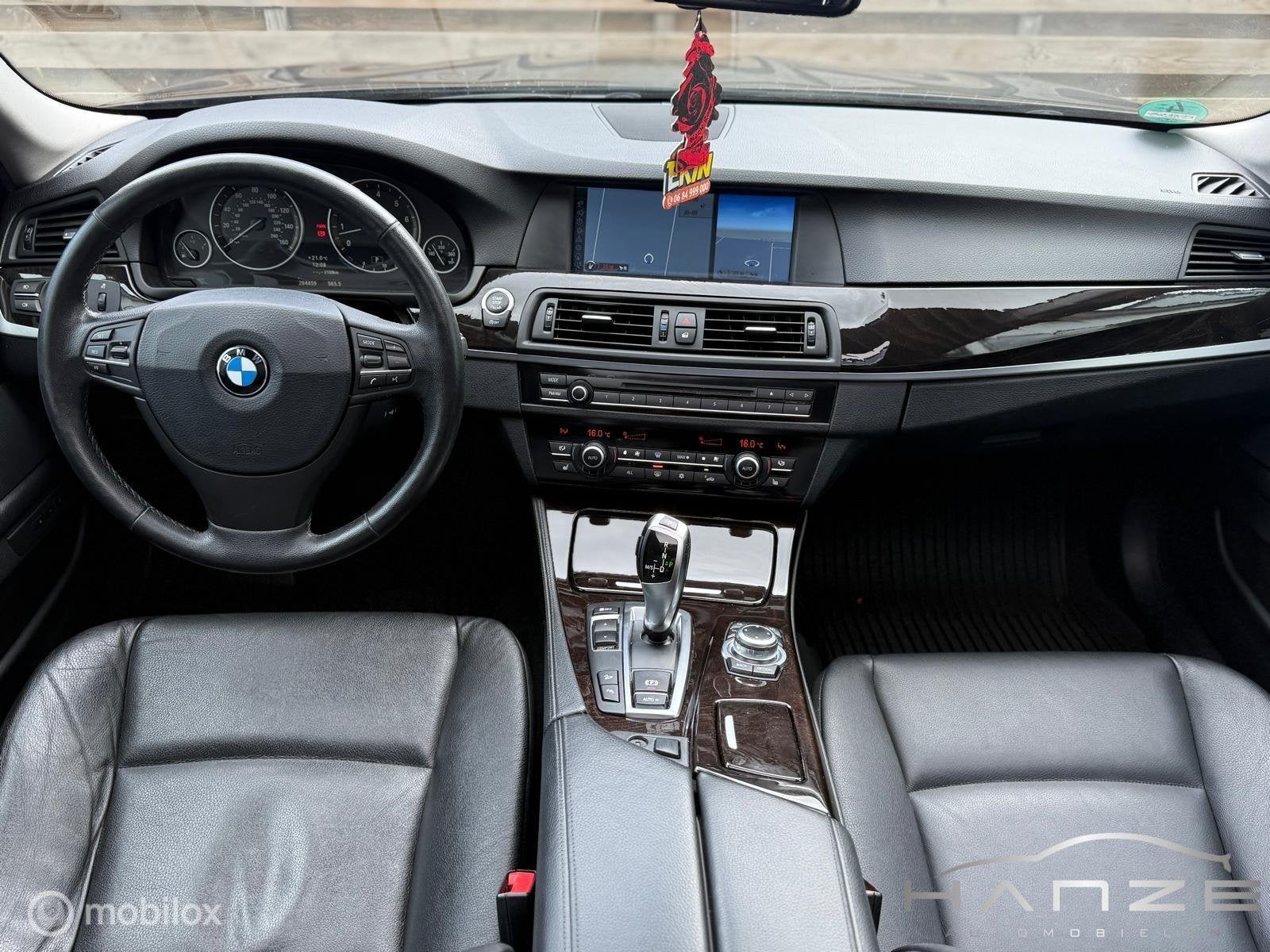 BMW 5-serie 535xi High Executive|F10|Motor Start Niet!, Auto's, Euro 5, Gebruikt, Zwart, Leder