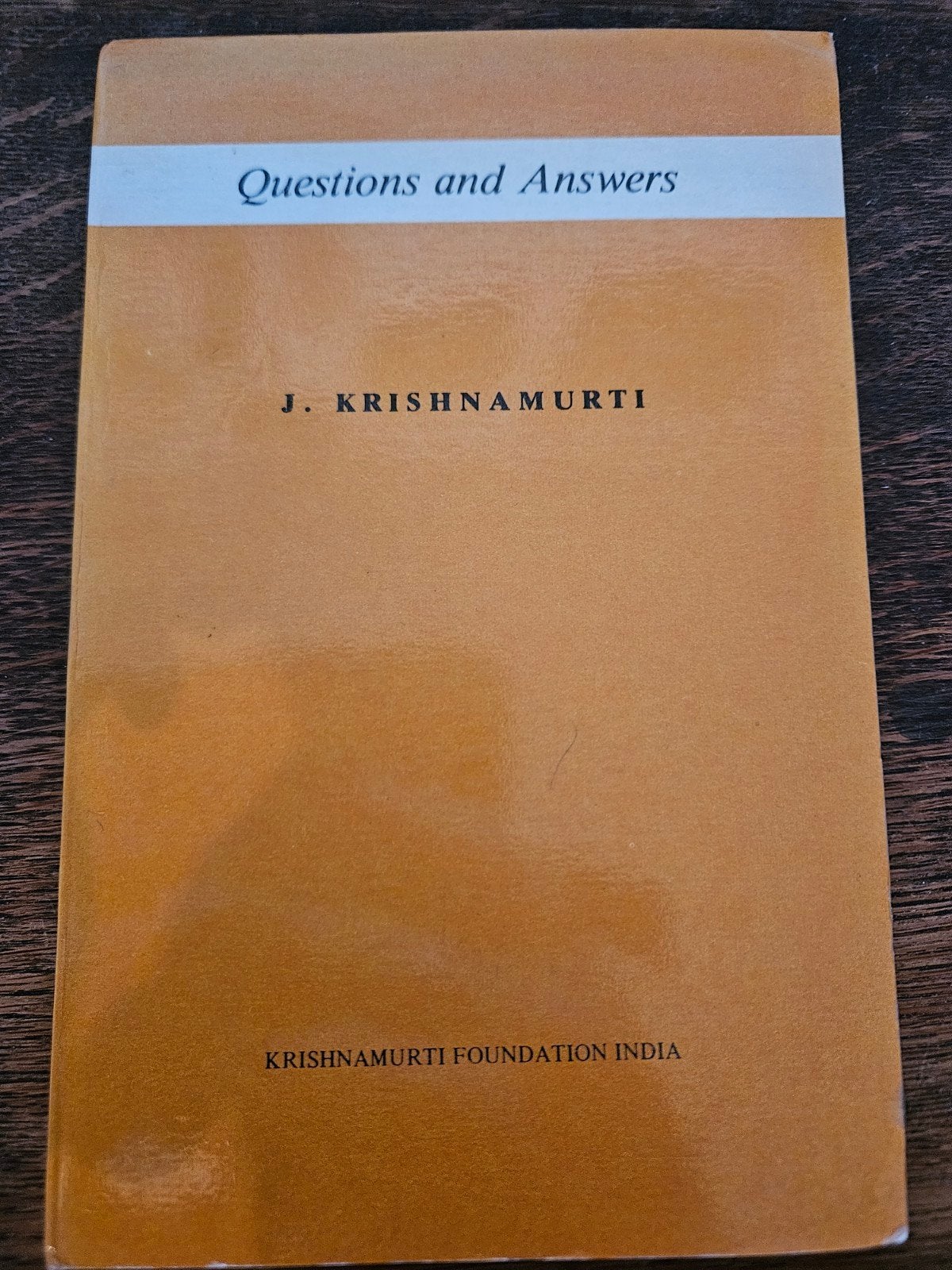 J. Krishnamurti - Questions and Answers, Boeken, Ophalen of Verzenden, Zo goed als nieuw, J. Krishnamurti