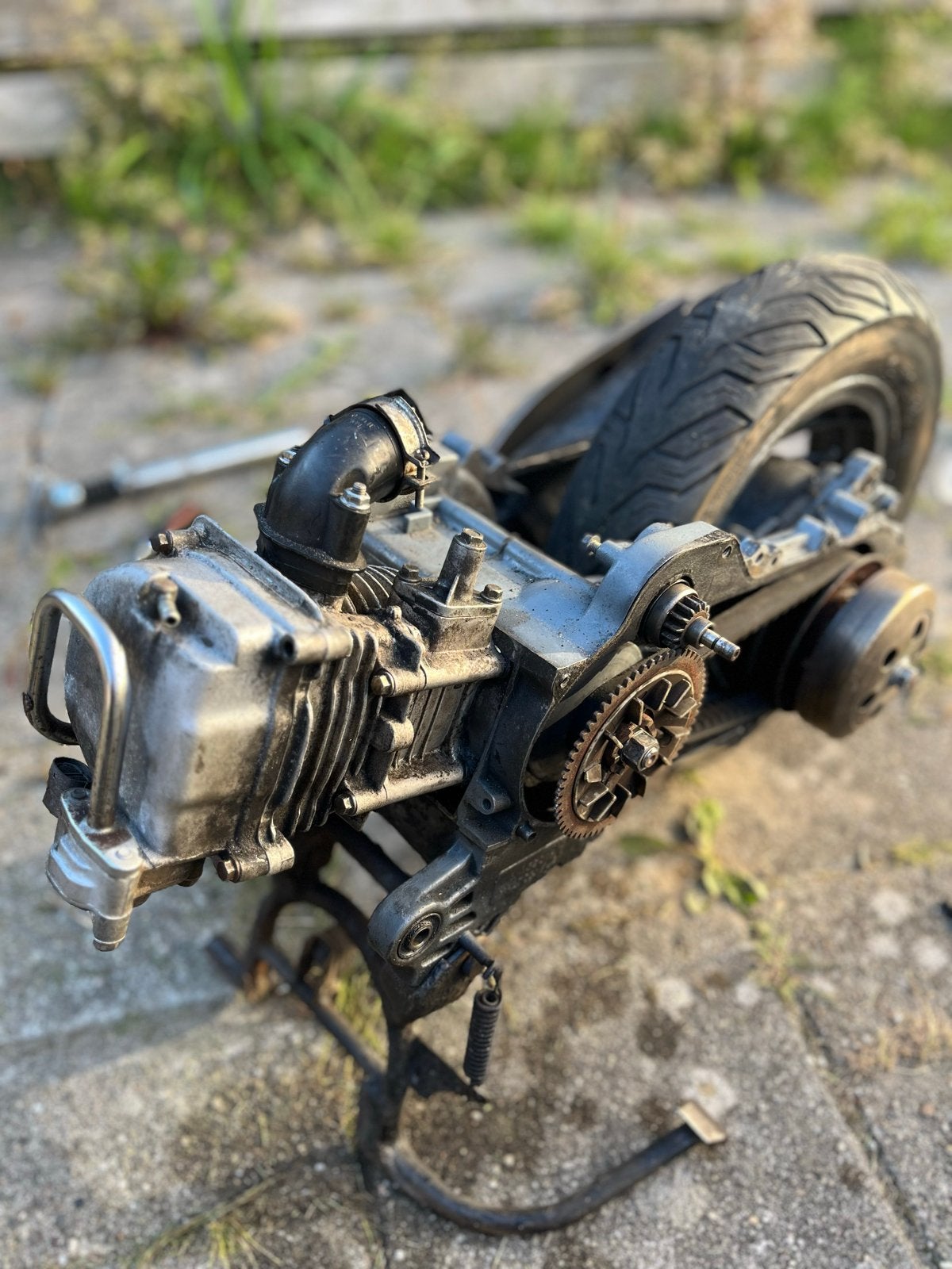 Scooter GY6motorblok met achterwiel, Ophalen, Gebruikt, Blok