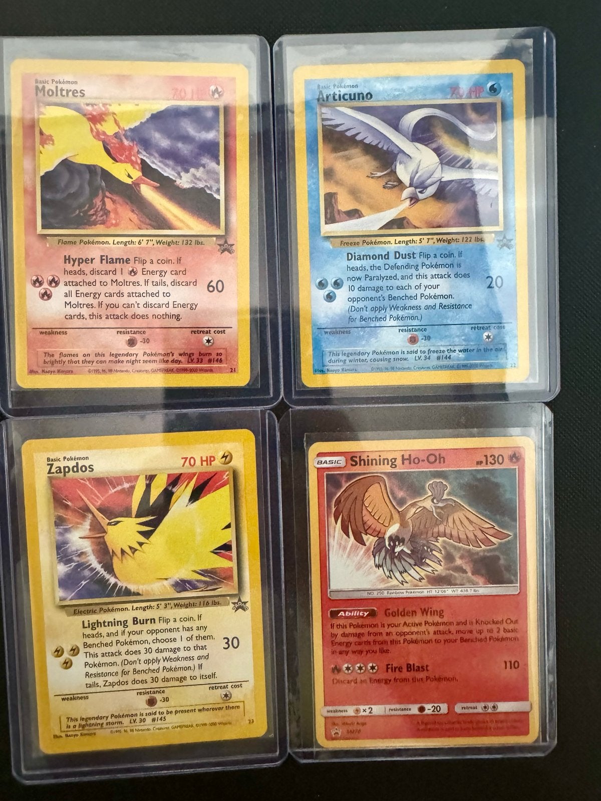 Moltres, Articuno, Zapdos (Promo 2000) & Shining Ho-Oh SM70, Hobby en Vrije tijd, Verzamelkaartspellen | Pokémon, Ophalen of Verzenden
