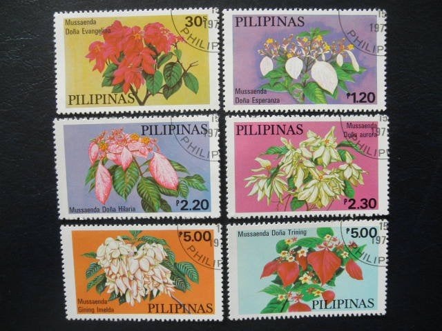 Postzegels bloemen Filipijnen 1979 - cat.w. 4,20., Ophalen of Verzenden, Gestempeld, Zuidoost-Azië