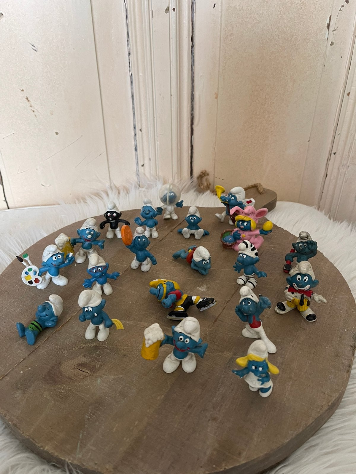 Vintage smurfen verzameling jaren 70/80, Verzamelen, Ophalen of Verzenden, Smurfen, Gebruikt, Beeldje of Figuurtje