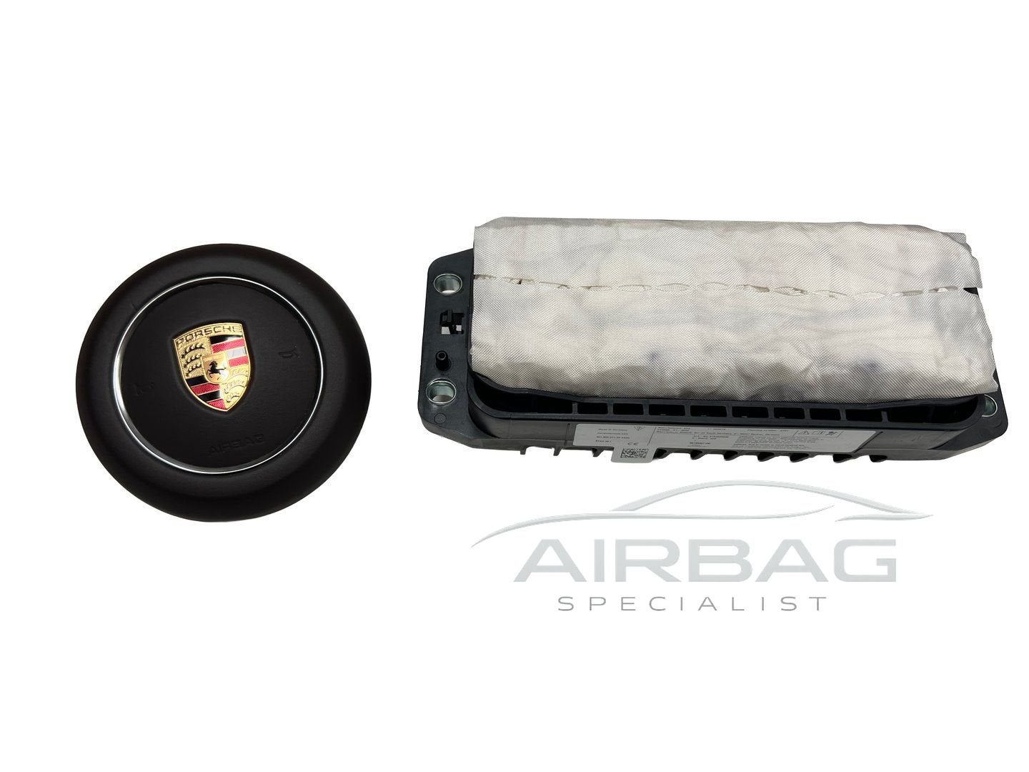Porsche Macan 95B  Boxter 718 (982) Stuur airbag bruin leer, Auto-onderdelen, Gebruikt, -, -, Ophalen of Verzenden