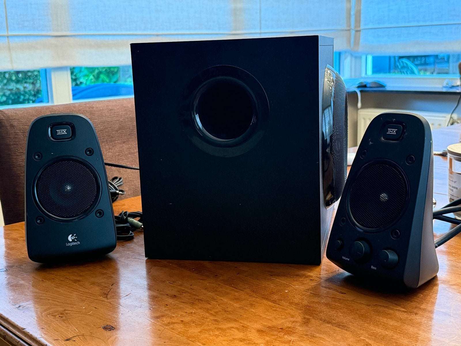 Logitech Z623 THX 2.1 Speakerset met Subwoofer, Gebruikt, Logitech, Speakerset, AUX-ingang