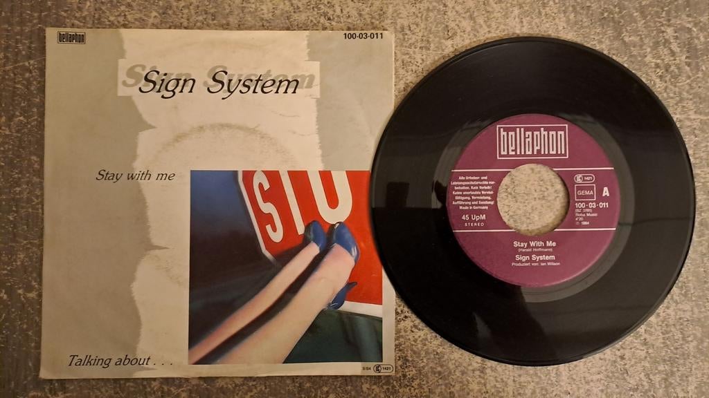 Sign system  - stay with me, Gebruikt, 7 inch, Single, Pop