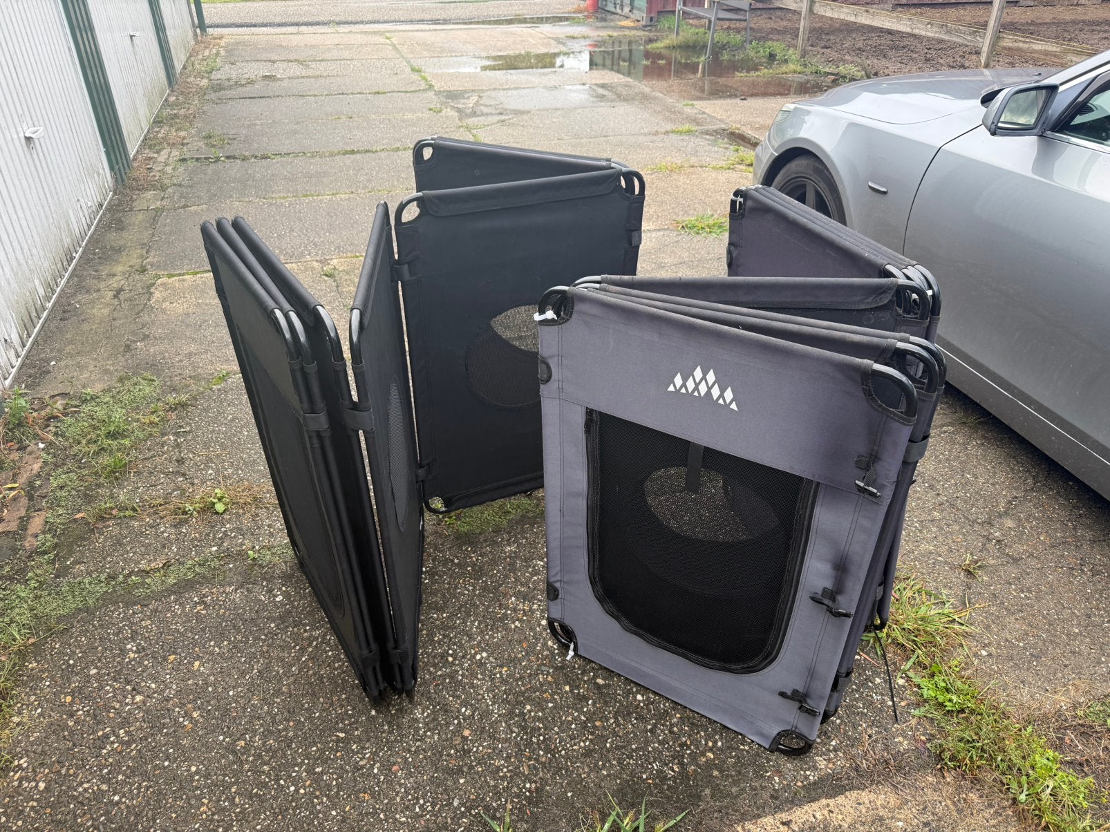 Hekjes voor honden/katten bv camping, Ophalen, Gebruikt