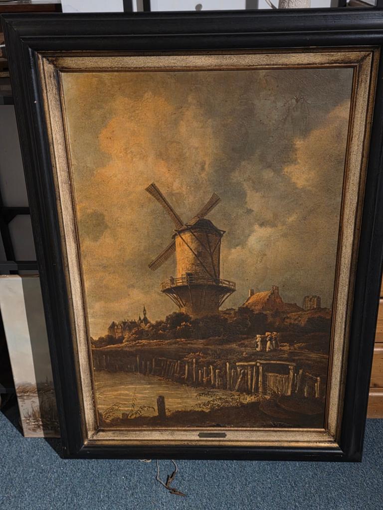 Olieverfschilderij in stijl van Van Ruysdael (1829-1882, Ophalen of Verzenden